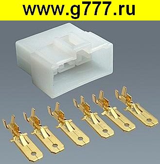 Соединитель Разъём Соединитель автомобильный DJ7062-6.3-11